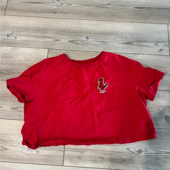 MLB‎ ST. Louis Baseball Red Crop Top with Logo - Picture 1 of 5